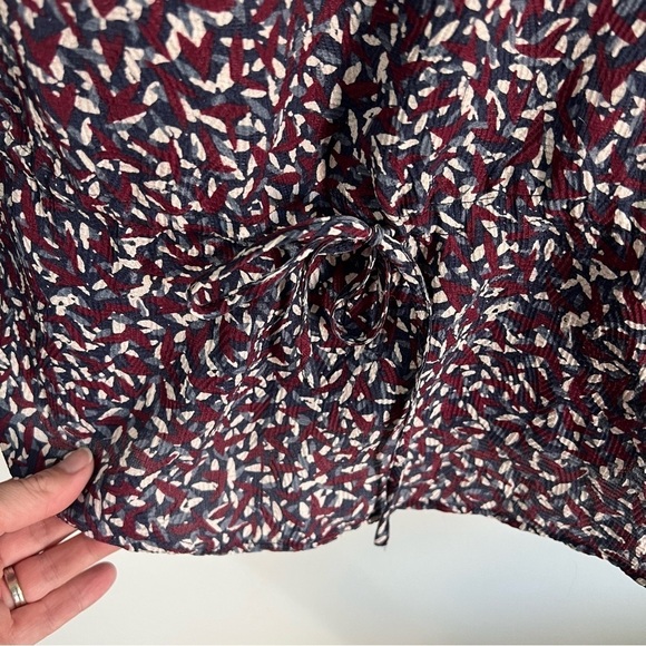 Tory Burch Cloque Drop Waist Silk Blend Tunic Top - Picture 6 of 14